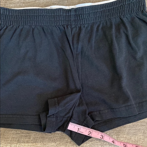 Black Relaxed Fit Athletic Micro Shorts with Elastic Waistband - Picture 3 of 5
